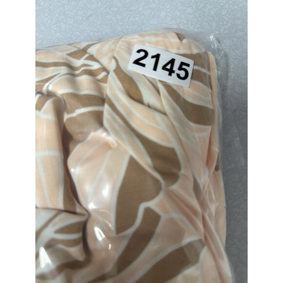 Lucy in the Sky Peach Floral High Low Tiered Layered Sleeveless Keyhole Dress P - Picture 10 of 11